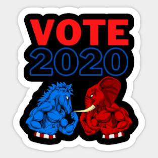 Vote 2020, Battle of the year, Our choice our future, Facing the country Sticker